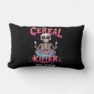 Coussin Rectangle Cereal Killer Breakfast Funky Cereal Bowl Skeleton