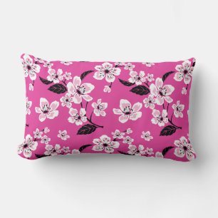 COUSSIN RECTANGLE CERISIER EN FLEURS - SAKURA (ROSE)