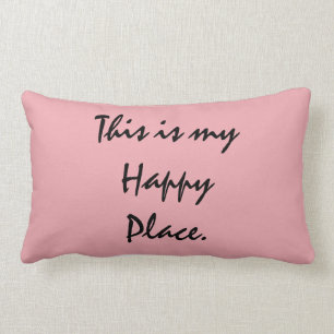 Coussin Rectangle C'est mon endroit heureux