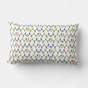 COUSSIN RECTANGLE "CHAÎNES DES LUMIÈRES DE NOËL"