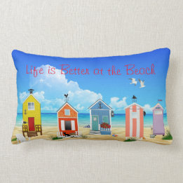 Coussin Rectangle Chambres de plage lumineuses et modernes