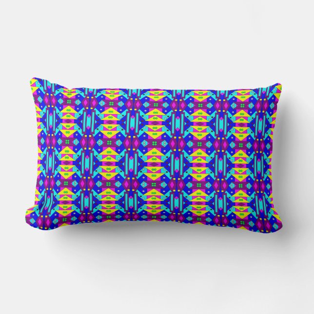 Coussin Rectangle Chaos coloré 47 (Recto)