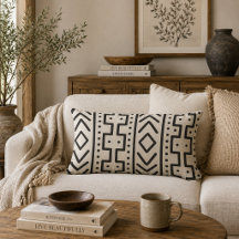 Charbon Ivoire Mudcloth Inspiré | Tribal Moderne