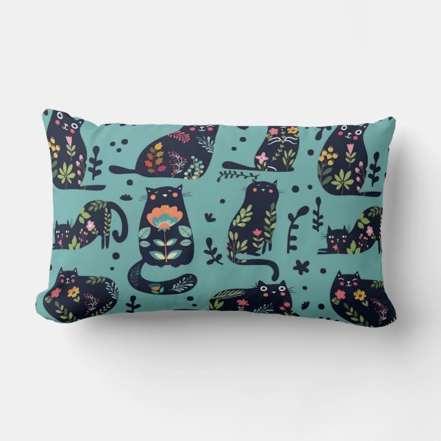 Coussin Rectangle Chats décoratifs (Recto)