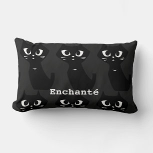 Coussin Rectangle Chats noirs Lucky Salutation & Spécial L