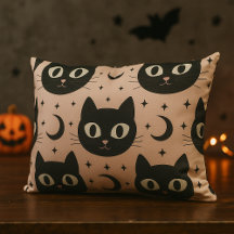 Chats noirs mignons & Halloween céleste