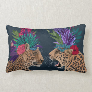 Coussin Rectangle Chaud House Leopards   Un couple