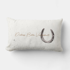 Coussin Rectangle Chaussure à cheval Rustique Lot à cheval personnal