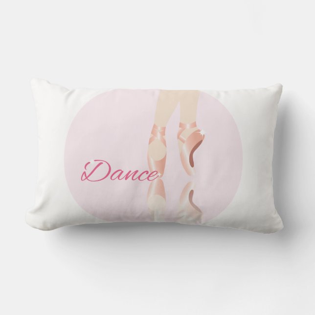 Coussin Rectangle Chaussures de ballet de danse (Recto)