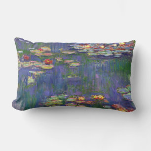 Coussin Rectangle Chefs-d'œuvre de peinture de Nymphéas de Monet