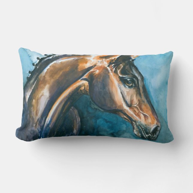 Coussin Rectangle Cheval (Recto)