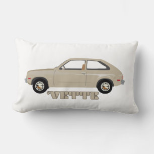 Coussin Rectangle Chevrolet Chevette Vette rétro voiture classique b