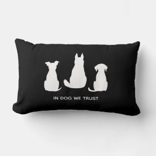 Coussin Rectangle Chez le chien, nous faisons confiance aux Amoureux