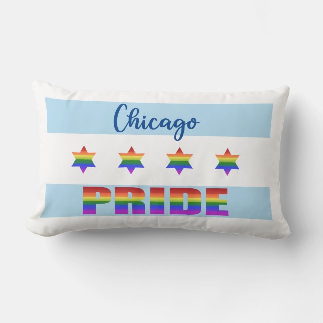Coussin Rectangle Chicago Pride (Recto)
