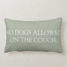 Coussin Rectangle Chien n'a pas permis sur l'oreiller de lumbar de