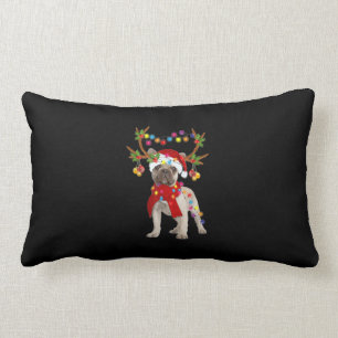 Coussin Rectangle Chien-taureau français Magnifique renne Arbre de