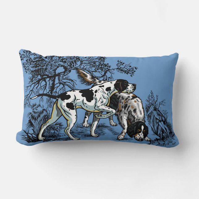 Coussin Rectangle chiens de chasse (Recto)