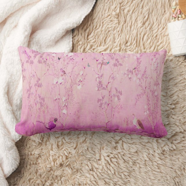 Coussin Rectangle Chinoiserie rose (Couverture)
