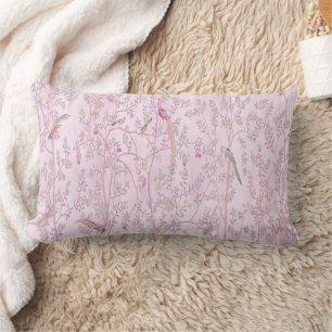 Coussin Rectangle Chinoiserie rose