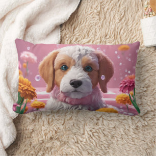 Coussin Rectangle Chiot mignon -