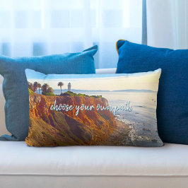 Coussin Rectangle Choisissez votre propre chemin Phare Ocean Cliff P
