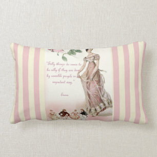 Coussin Rectangle Choses idiotes - citation de Jane Austen