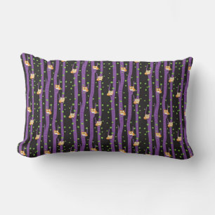 Coussin Rectangle Chouette nocturne d'Halloween