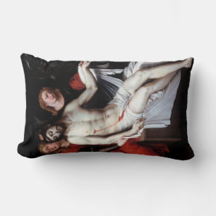 Coussin Rectangle Christ mort soutenu par deux anges (Ribalta)