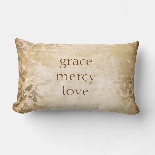Coussin Rectangle Christian Throw Pillow (Recto)