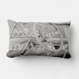 Coussin Rectangle Chrysler New Yorker Dashboard Roue Sketch Cushion