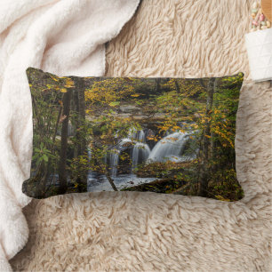 Coussin Rectangle Chutes du ruisseau Dunloup   Virginie-Occidentale