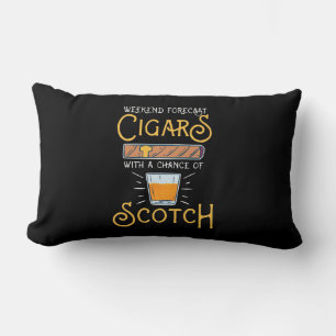 Coussin Rectangle Cigares Week-End Avec Chance Scotch