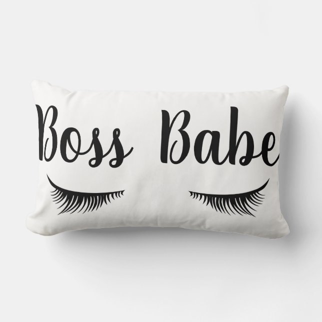 Coussin Rectangle Cils modernes de bébé de patron (Recto)