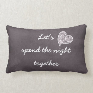 Coussin Rectangle Citation d'amour romantique