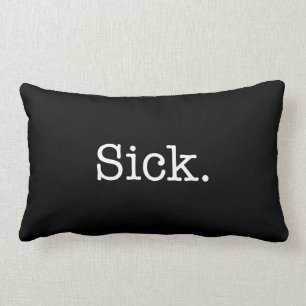 Coussin Rectangle Citation en difficulté noire d'argot