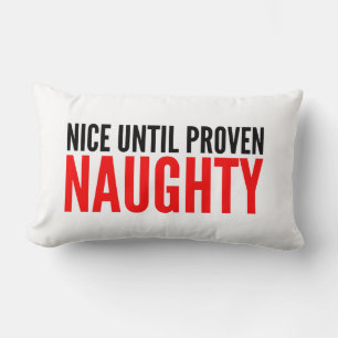 Coussin Rectangle Citation Humour De Noël Nice Jusqu'À Proven Naught