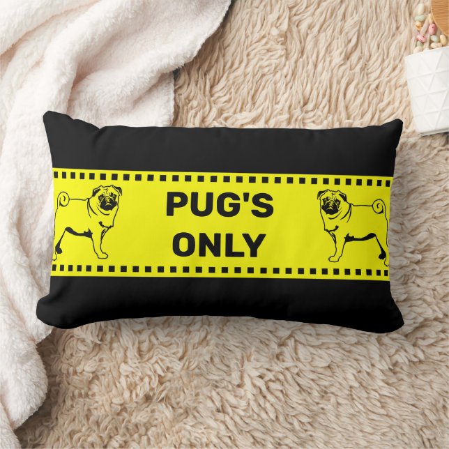Coussin Rectangle Citation spéciale Pug (Couverture)