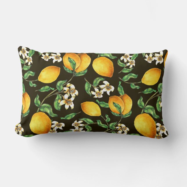 Coussin Rectangle Citrons (Recto)