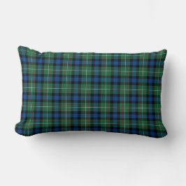 Coussin Rectangle Clan Ferguson Clan brillant vert et bleu Tartan