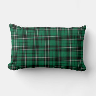 Coussin Rectangle Clan MacLean Chasse Tartan vert brillant Plaid