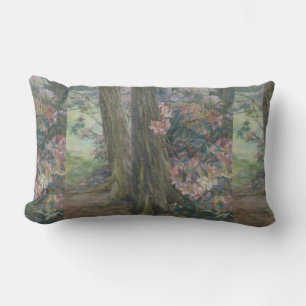 Coussin Rectangle Clara Voortman Rhododendron Bush dans un jardin