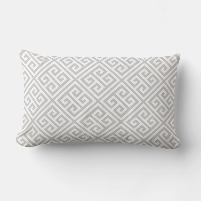 Coussin Rectangle Clé grecque gris Motif (Recto)