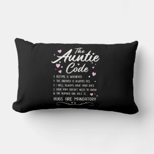 Coussin Rectangle Code de la tante