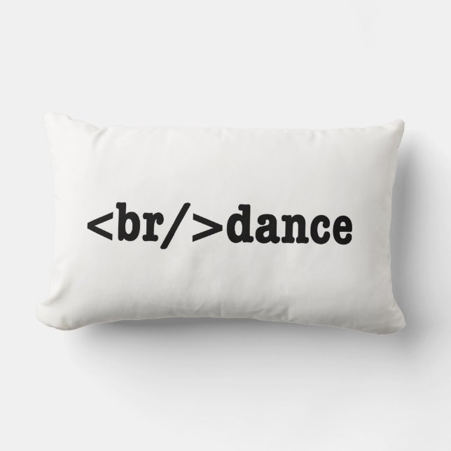 Coussin Rectangle code HTML de rupture (Recto)