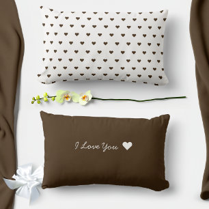 Coussin Rectangle Coeurs minuscules de la Saint-Valentin personnalis