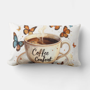 Coussin Rectangle Coffee & Comfort Peaceful Butterfly Pillow