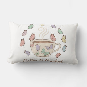 Coussin Rectangle Coffee & Comfort Peaceful Butterfly Pillow