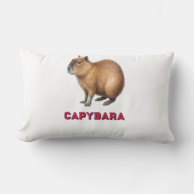 Coussin Rectangle Cojin capybara (Recto)