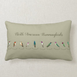 Coussin Rectangle Colibri nord-américain vert