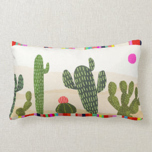 Coussin Rectangle Collection Llamarama Cactus